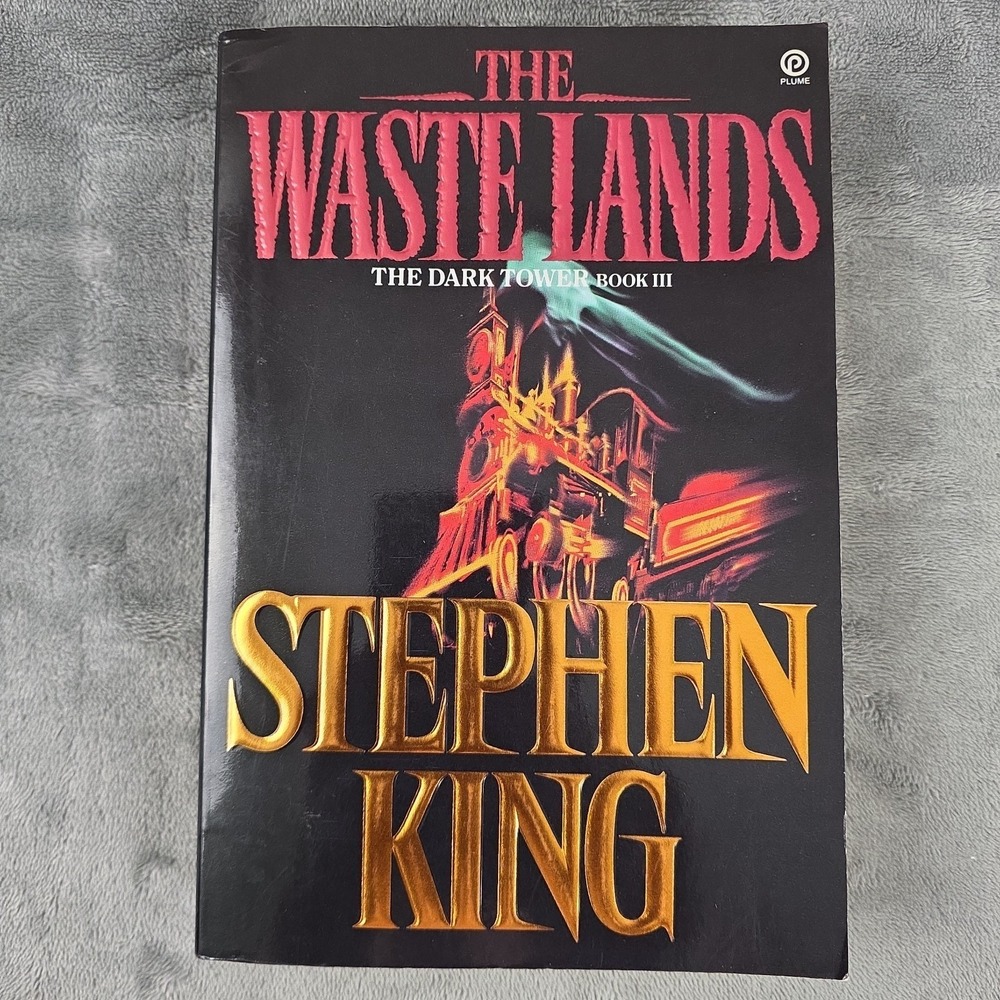 Stephen King The Wastelands Dark Tower 3 Plume 1st Print 1991‎ Illustrated Train